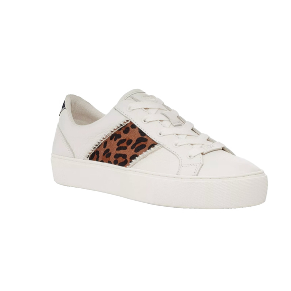 UGG Australia Dinale Cheetah Print Sneakers Leather Women Size 7.5 - Picture 1 of 16